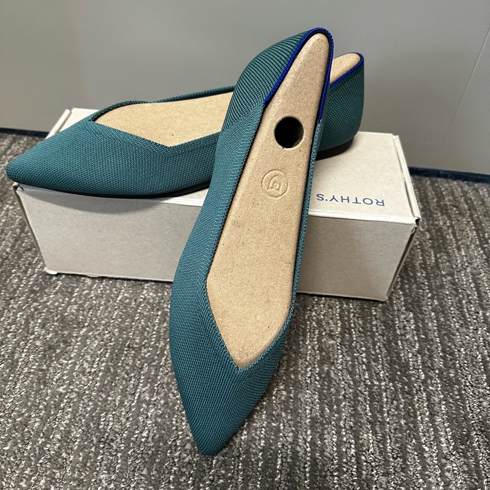 Rothy’s The Point - Blue Sage, size 9.5